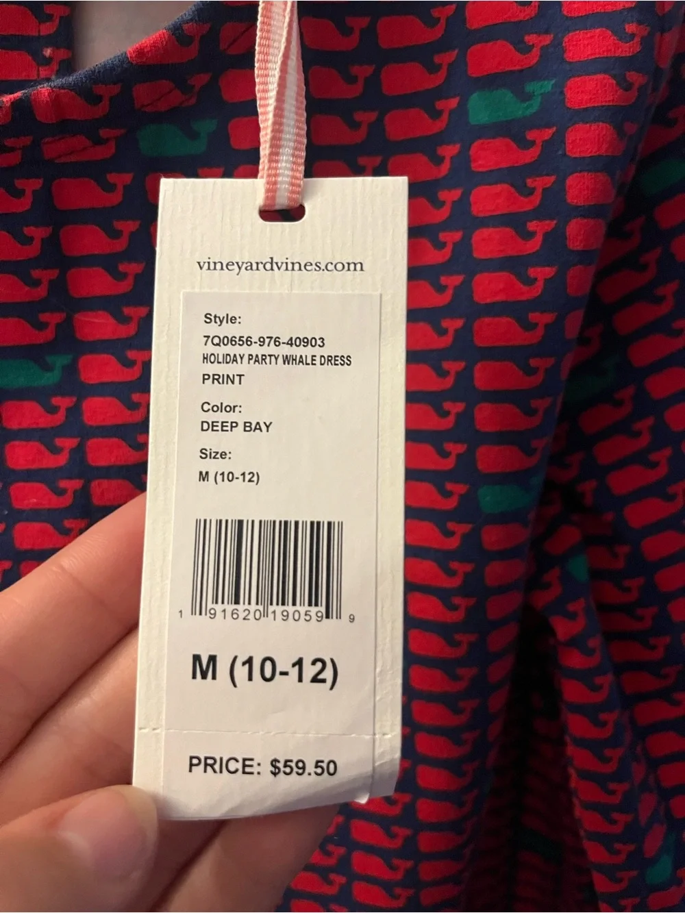 Girls Red Patterned Shift Dress